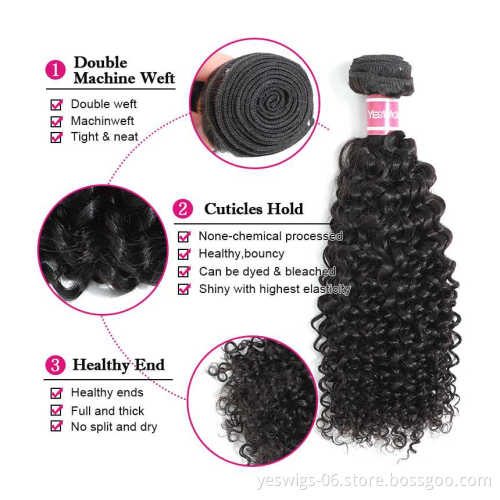 10A Brazilian Virgin Hair Kinky Curly Bundles 100% Unprocessed  Human Hair Weaves